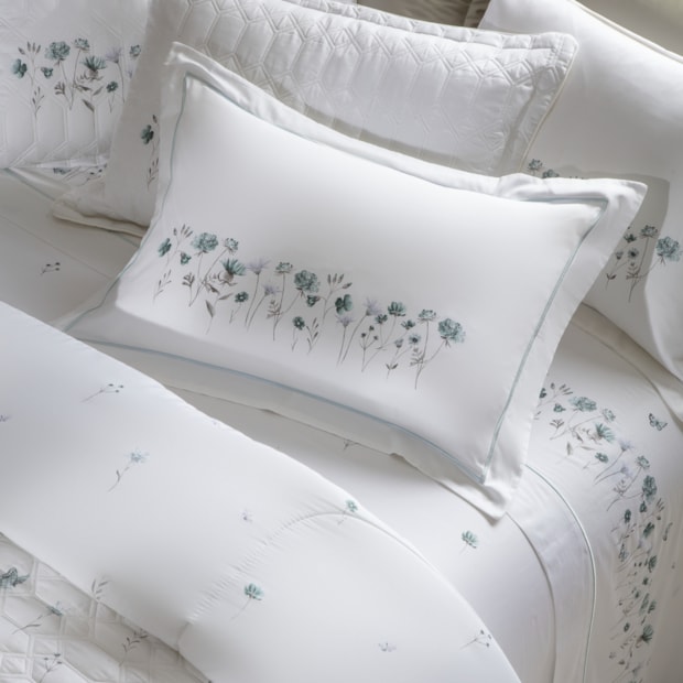 Jogo de Cama King Size Kacyumara Casa K Niel 100% Algodão Egípcio Cetim 300 Fios (4 Peças)