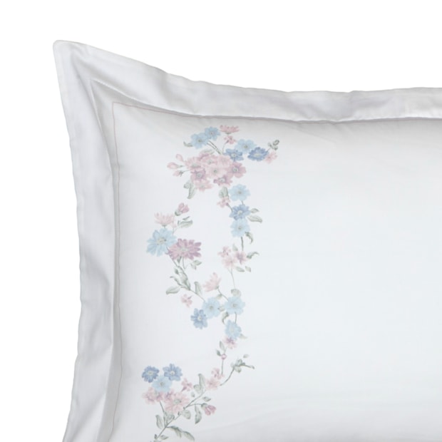 Jogo de Cama King Size Kacyumara Casa K Satinée Maiten 100% Algodão Egípcio Cetim 300 Fios (4 Peças)