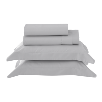 Jogo de Cama King Size Kacyumara Casa K Satinée Tinto 100% Algodão Egípcio Percal 300 Fios (4 Peças)