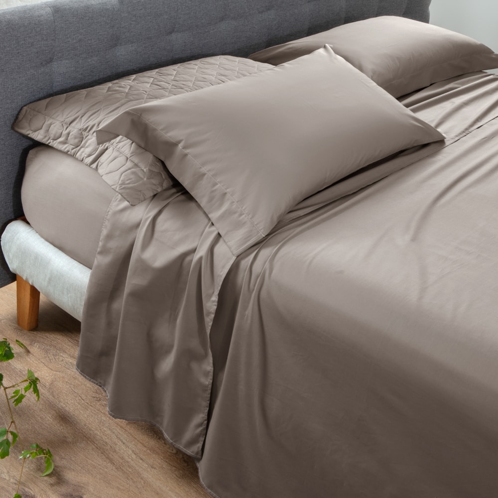 Jogo de Cama King Size Kacyumara Casa K Vida Bela Liso 100% Algodão Egípcio Percal 200 Fios (4 Peças)