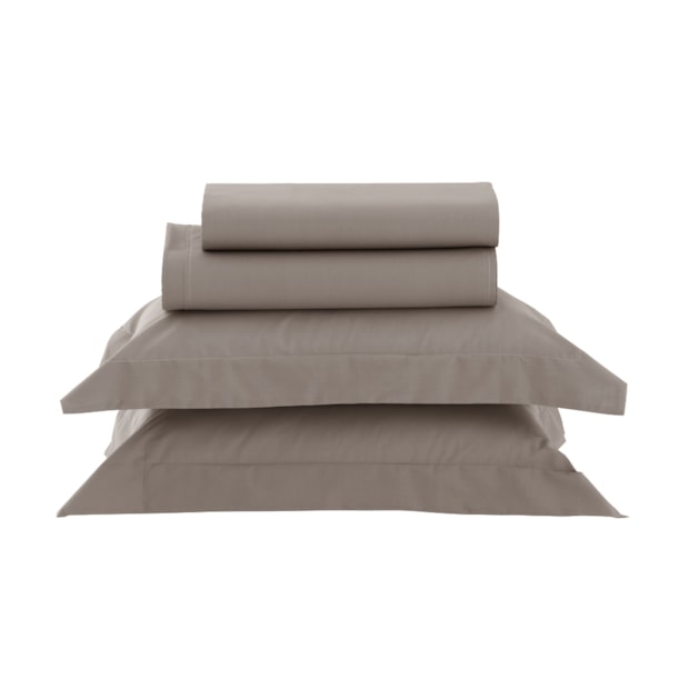 Jogo de Cama King Size Kacyumara Casa K Vida Bela Liso 100% Algodão Egípcio Percal 200 Fios (4 Peças)