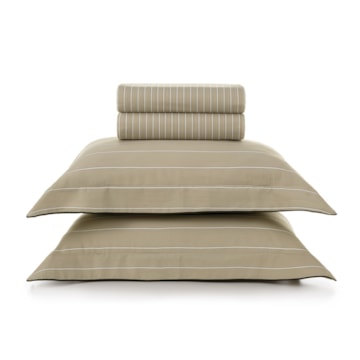 Jogo de Cama King Size Karsten Alencar 100% Algodão Egípcio Fio Penteado Cetim 300 Fios (4 Peças)