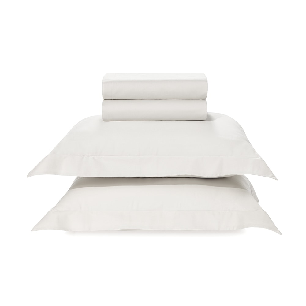 Jogo de Cama King Size Karsten Bossa 100% Algodão Egípcio Fio Penteado Cetim 300 Fios (4 Peças)