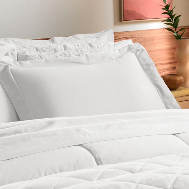 Jogo de Cama King Size Karsten Bossa 100% Algodão Egípcio Fio Penteado Cetim 300 Fios (4 Peças)