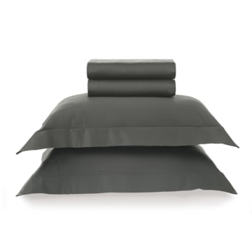 Jogo de Cama King Size Karsten Bossa 100% Algodão Egípcio Fio Penteado Cetim 300 Fios (4 Peças)