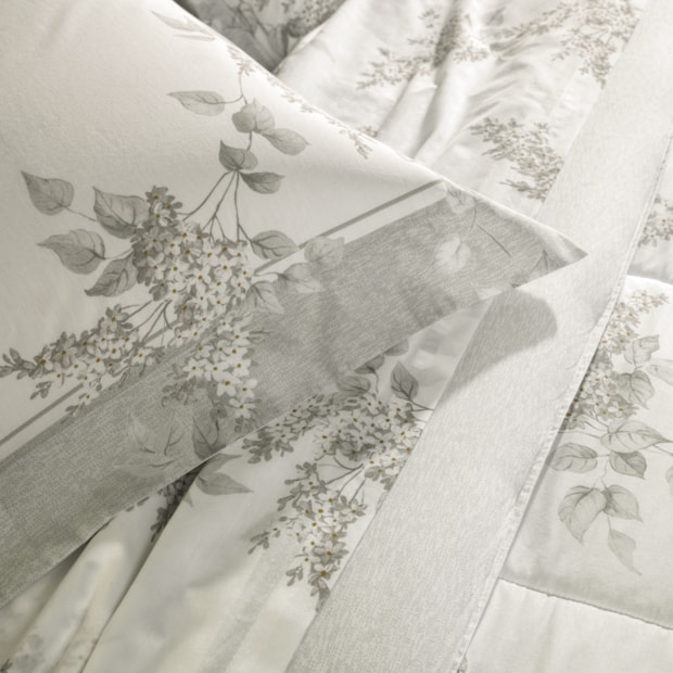 Jogo de Cama King Size Karsten Brenda 100% Algodão Fio Penteado Percal 200 Fios c/ Capa de Almofada (5 Peças)