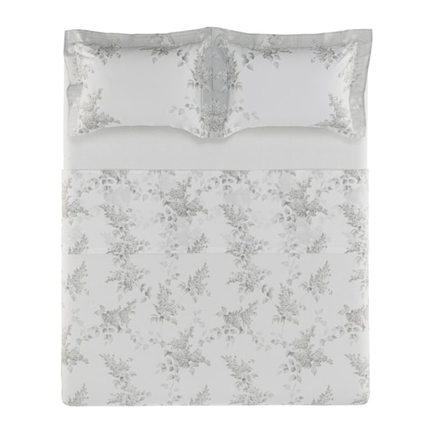 Jogo de Cama King Size Karsten Brenda 100% Algodão Fio Penteado Percal 200 Fios c/ Capa de Almofada (5 Peças)