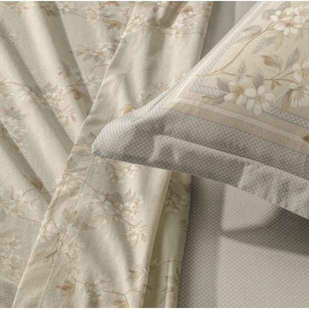 Jogo de Cama King Size Karsten Dandara 100% Algodão Fio Penteado Percal 200 Fios (4 Peças)