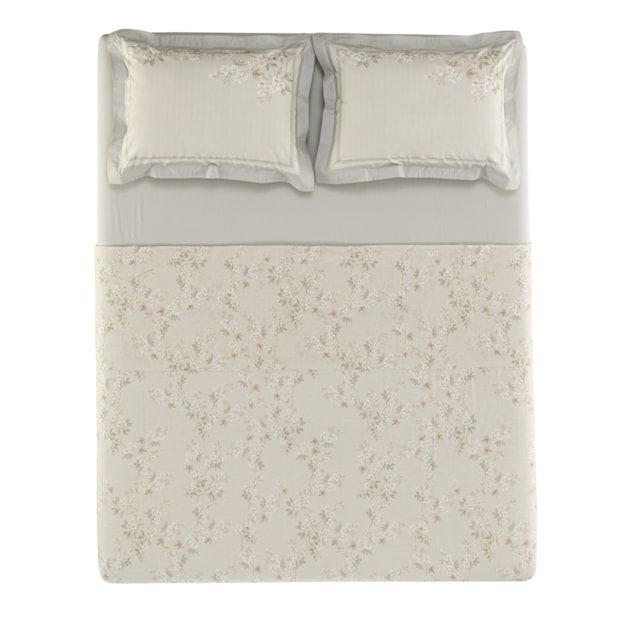 Jogo de Cama King Size Karsten Dandara 100% Algodão Fio Penteado Percal 200 Fios (4 Peças)