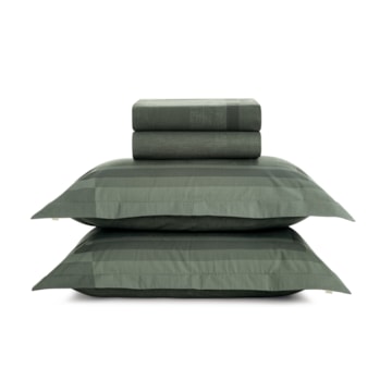 Jogo de Cama King Size Karsten Ícaro 100% Algodão Fio Penteado Percal 200 Fios (4 Peças)