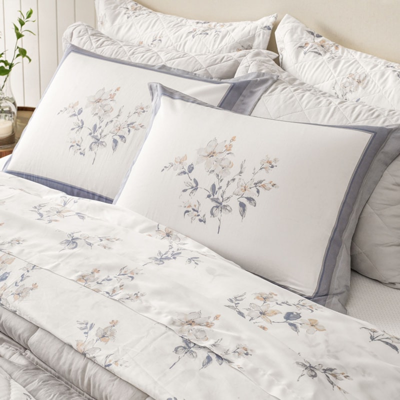Jogo de Cama King Size Karsten Lucille 100% Algodão Egípcio Fio Pentea