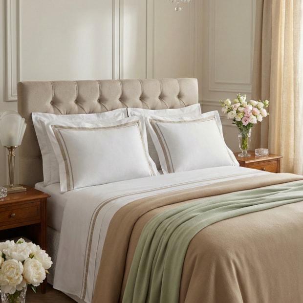 Jogo de Cama King Size Ravello 100% Bambu 300 Fios (4 Peças)