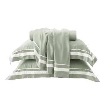 Jogo de Cama King Size Ravello 100% Bambu 300 Fios (4 Peças)