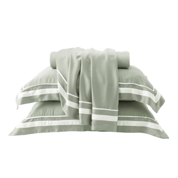 Jogo de Cama King Size Ravello 100% Bambu 300 Fios (4 Peças)