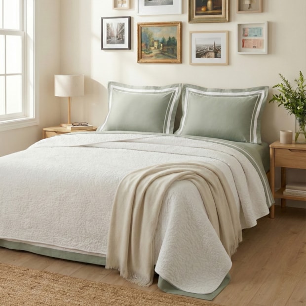 Jogo de Cama King Size Ravello 100% Bambu 300 Fios (4 Peças)
