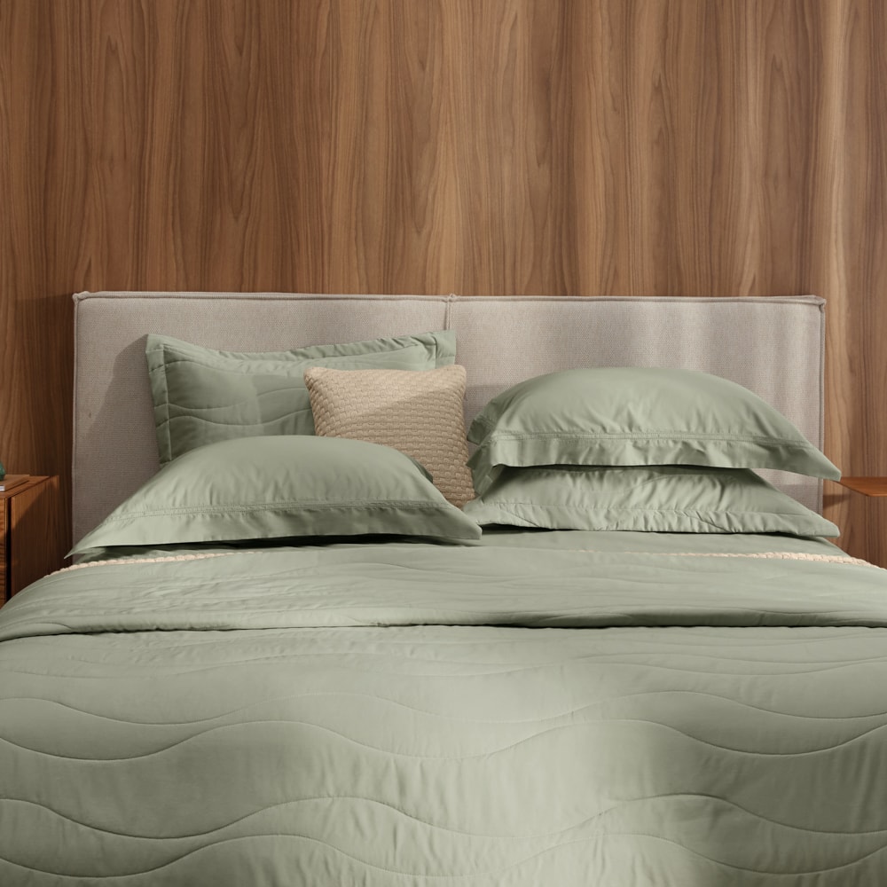 Jogo De Cama King Size Trussardi Galieno 100% Algodão Egípcio Cetim 300 Fios (4 Peças)