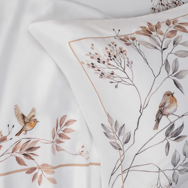 Jogo de Cama King Size Trussardi Savello 100% Algodão Egípcio Cetim 300 Fios (4 Peças)