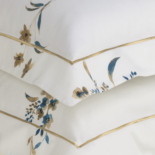 Jogo de Cama King Size Trussardi Sciarra 100% Algodão Cetim 200 Fios (4 Peças)