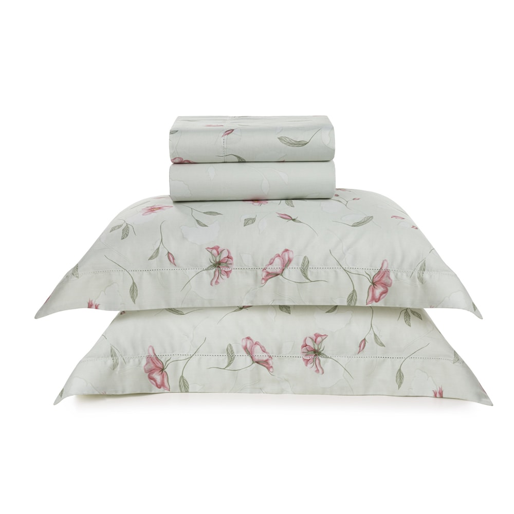 Jogo de Cama King Size Trussardi Venus 100% Algodão Cetim 200 Fios (4 Peças)