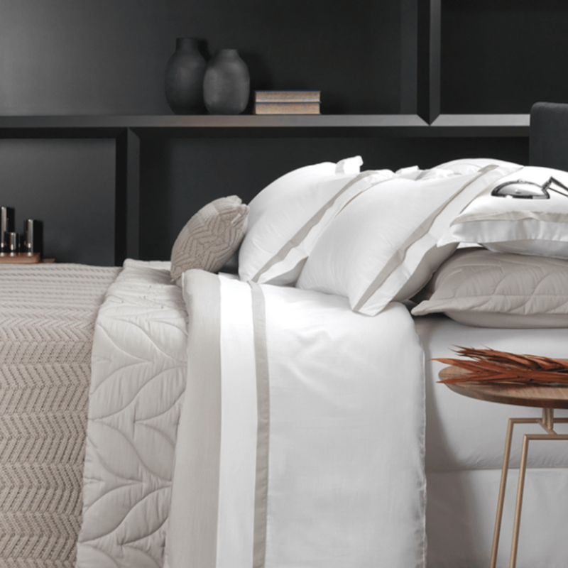 Jogo de Cama King Size Trussardi Vercelli 100% Algodão Egípcio Cetim 3