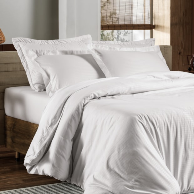 Jogo de Cama Queen Altenburg Art Parallelo Toque Acetinado (4 Peças)