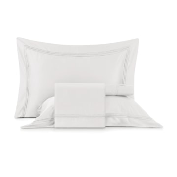 Jogo de Cama Queen Altenburg Essenza Bordado 100% Bambu 300 Fios (4 Peças)