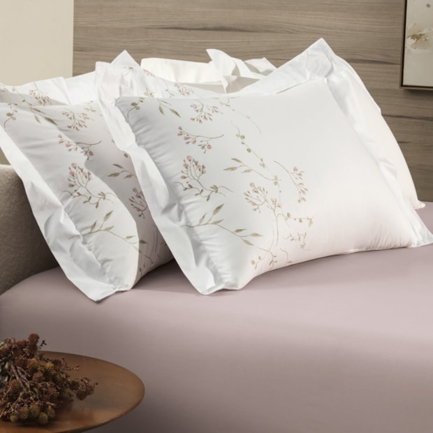 Jogo de Cama Queen Altenburg Lux Botanique 100% Algodão Percal 200 Fios (3 Peças)