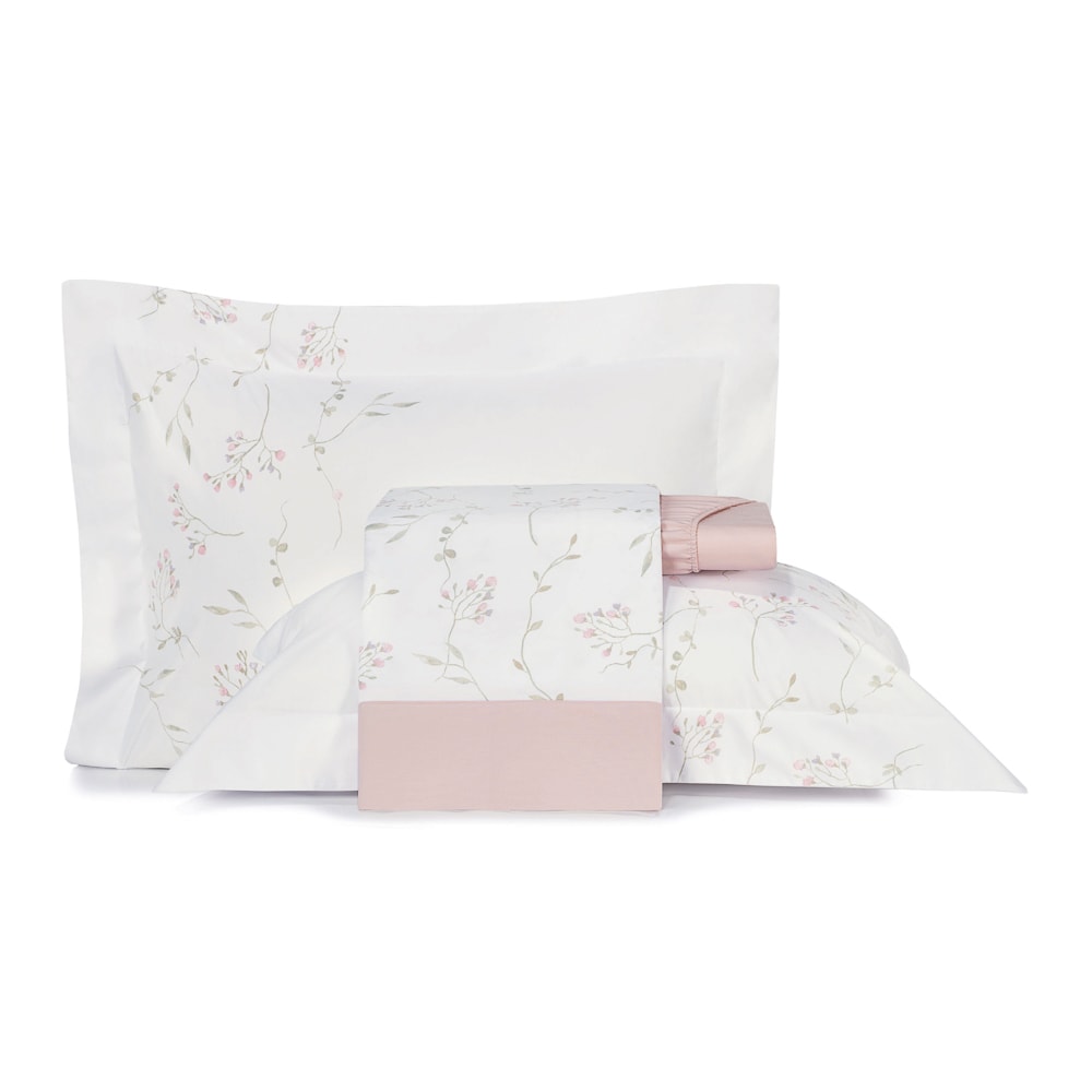 Jogo de Cama Queen Altenburg Lux Botanique 100% Algodão Percal 200 Fios (4 Peças)