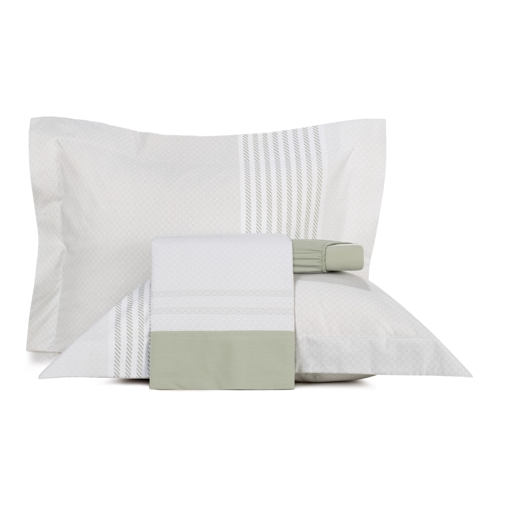 Jogo de Cama Queen Altenburg Lux Gallant 100% Algodão Percal 200 Fios (4 Peças)