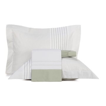 Jogo de Cama Queen Altenburg Lux Gallant 100% Algodão Percal 200 Fios (4 Peças)