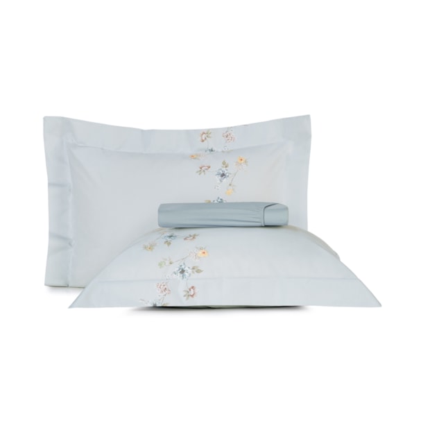 Jogo de Cama Queen Altenburg Lux Peônia 100% Algodão Percal 200 Fios (4 Peças)