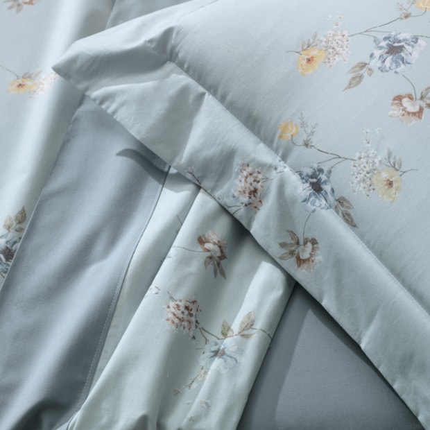 Jogo de Cama Queen Altenburg Lux Peônia 100% Algodão Percal 200 Fios (4 Peças)