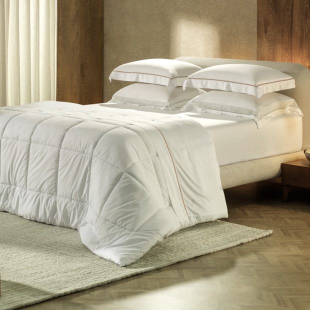 Jogo de Cama Queen Altenburg Rithos Bordado 100% Bambu 300 Fios (4 Peças)