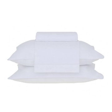 Jogo de Cama Queen Buddemeyer Basic Percalle 100% Algodão Penteado 180 Fios (4 Peças)