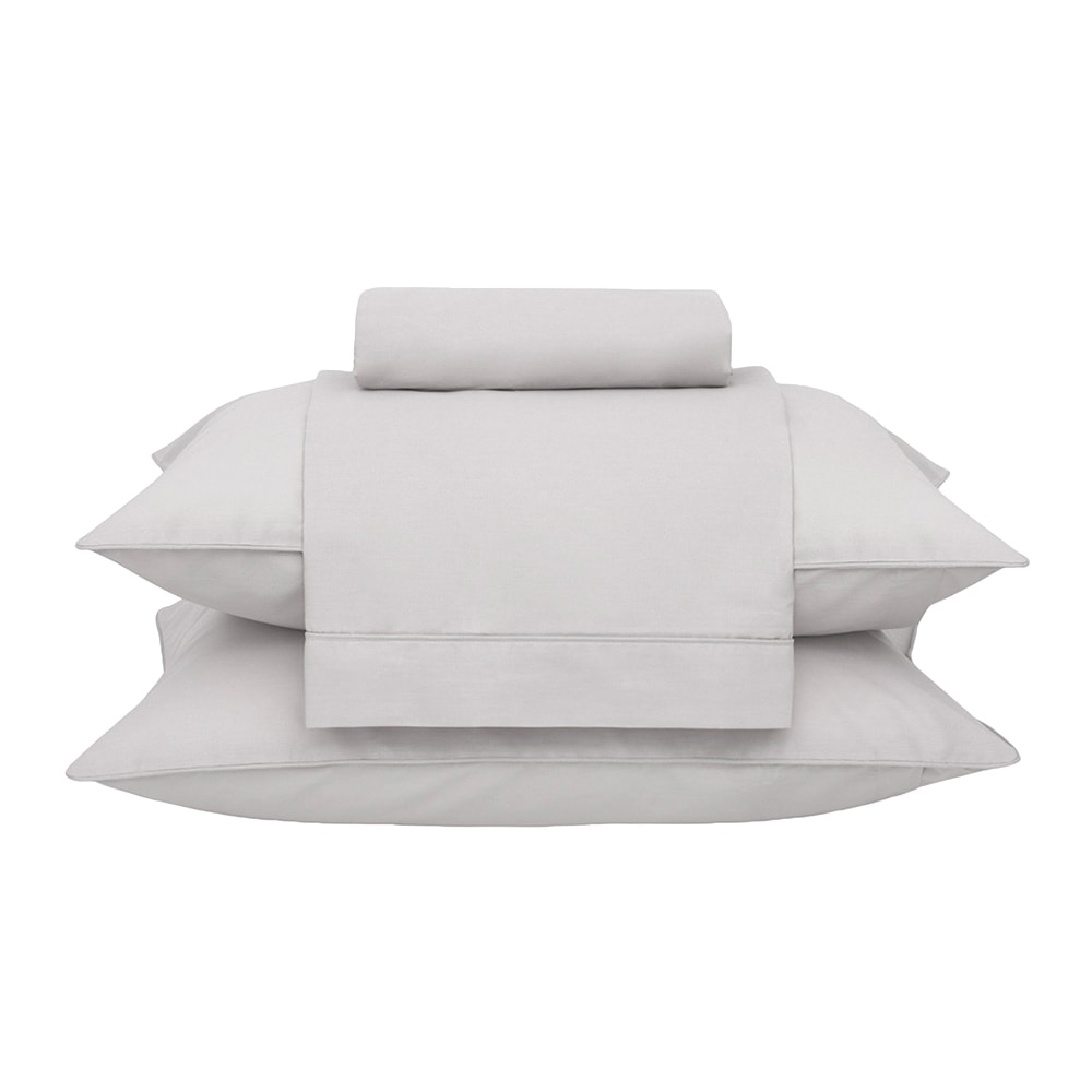 Jogo de Cama Queen Buddemeyer Basic Percalle 100% Algodão Penteado 180 Fios (4 Peças)