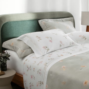 Jogo de Cama Queen Buddemeyer Bud Vision Flora 100% Algodão Fio Penteado Cetim 300 Fios (4 Peças)