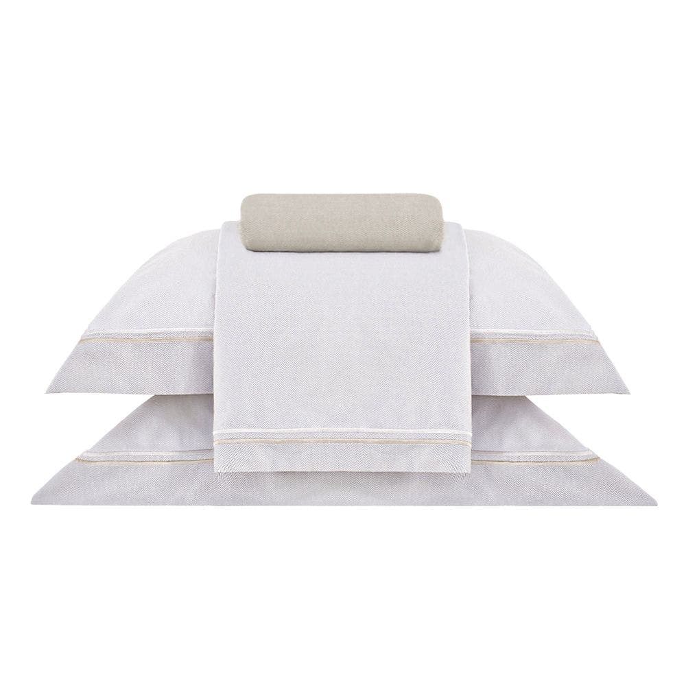 Jogo de Cama Queen Buddemeyer Bud Vision Otto 100% Algodão Fio Penteado Cetim 300 Fios (4 Peças)