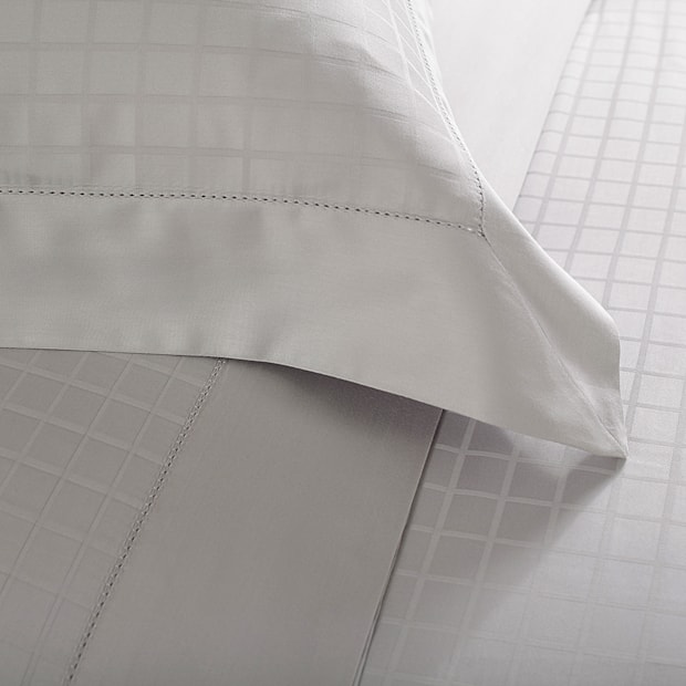 Jogo de Cama Queen Buddemeyer Damask Square 100% Algodão Cetim 300 Fios (4 Peças)