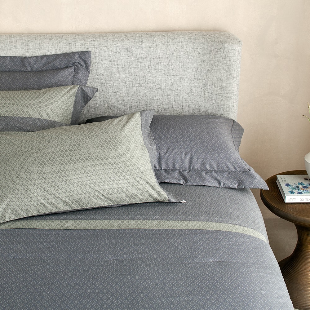 Jogo de Cama Queen Buddemeyer Gran Percal Gavin 100% Algodão 200 Fios  (4 Peças)