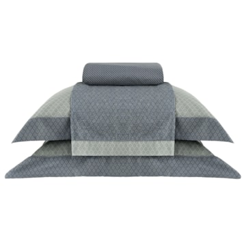 Jogo de Cama Queen Buddemeyer Gran Percal Gavin 100% Algodão 200 Fios (4 Peças)