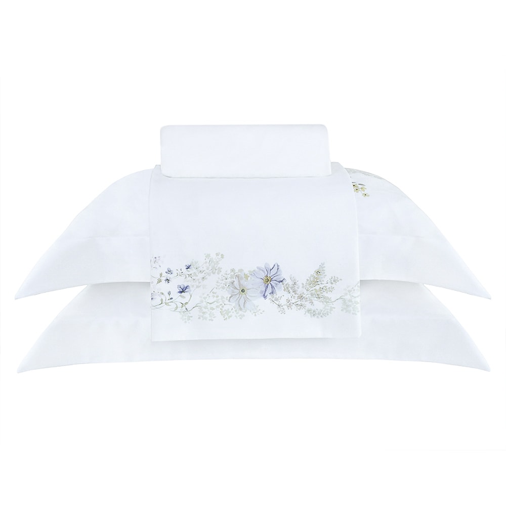 Jogo de Cama Queen Buddemeyer Luxus Catalina 100% Algodão Fio Penteado Cetim 400 Fios (4 Peças)