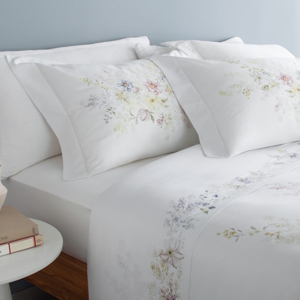Jogo de Cama Queen Buddemeyer Luxus Catalina 100% Algodão Fio Penteado Cetim 400 Fios (4 Peças)