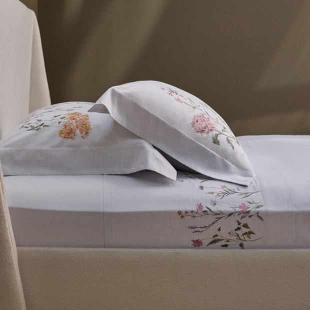Jogo de Cama Queen Buddemeyer Luxus Crayon 100% Algodão Fio Penteado Cetim 400 Fios (4 Peças)