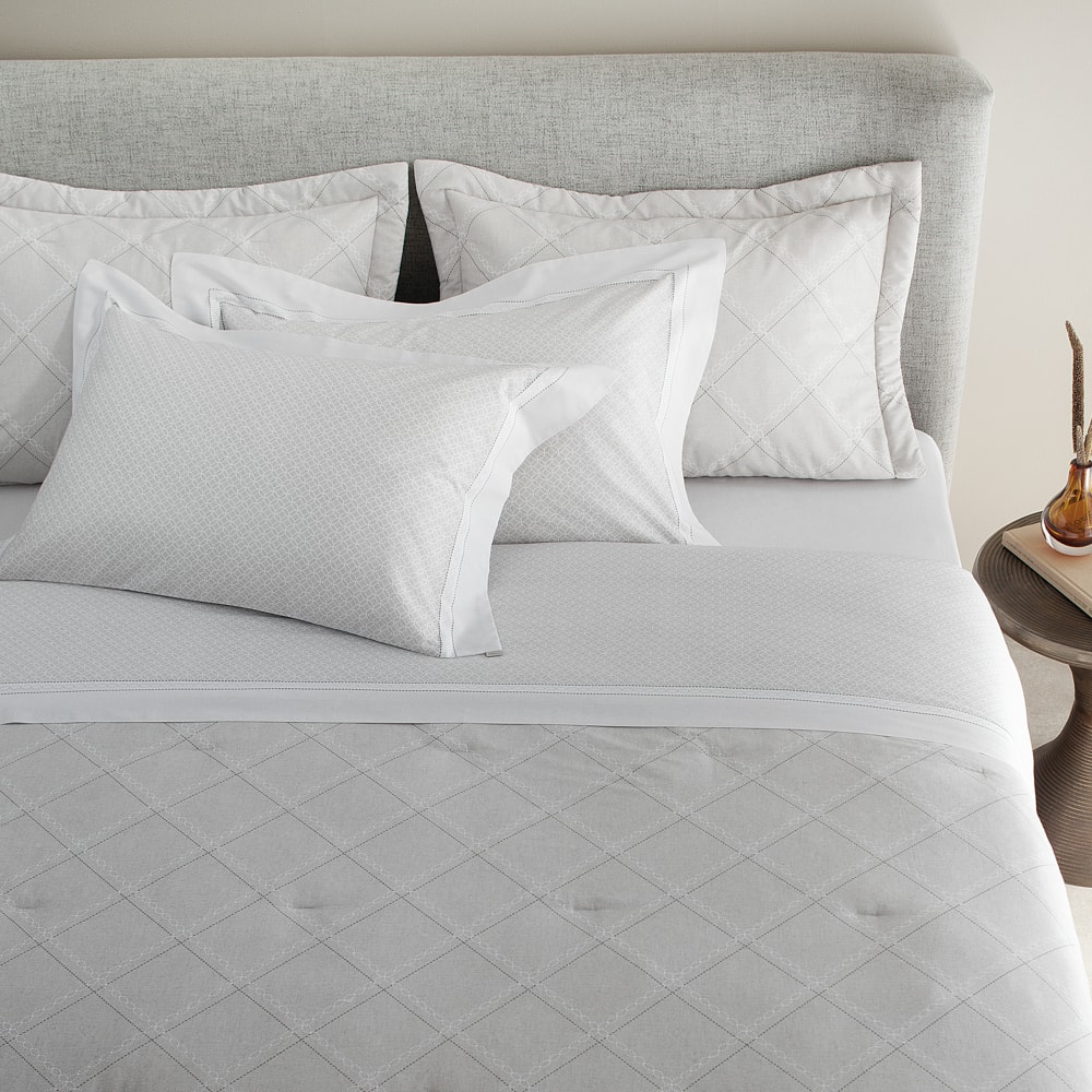 Jogo de Cama Queen Buddemeyer Percalle Daves 100% Algodão Fio Penteado 180 Fios (4 Peças)