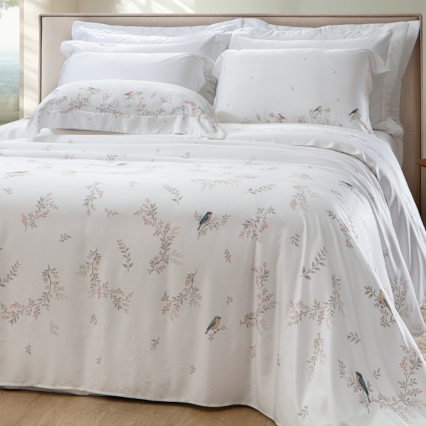 Jogo de Cama Queen Kacyumara Casa K Bali Volare 100% Bambu 400 Fios (4 Peças)