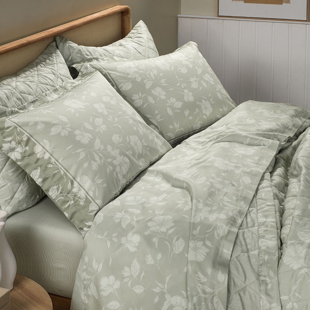 Jogo de Cama Queen Karsten Amara 100% Algodão Egípcio Fio Penteado Cetim 300 Fios (4 Peças)