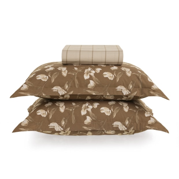 Jogo de Cama Queen Karsten Anabel 100% Algodão Fio Penteado Percal 200 Fios (3 Peças)