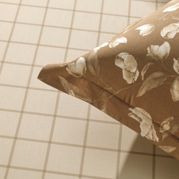 Jogo de Cama Queen Karsten Anabel 100% Algodão Fio Penteado Percal 200 Fios (3 Peças)