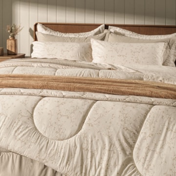 Jogo de Cama Queen Karsten Beatriz 100% Algodão 160 Fios (4 Peças)
