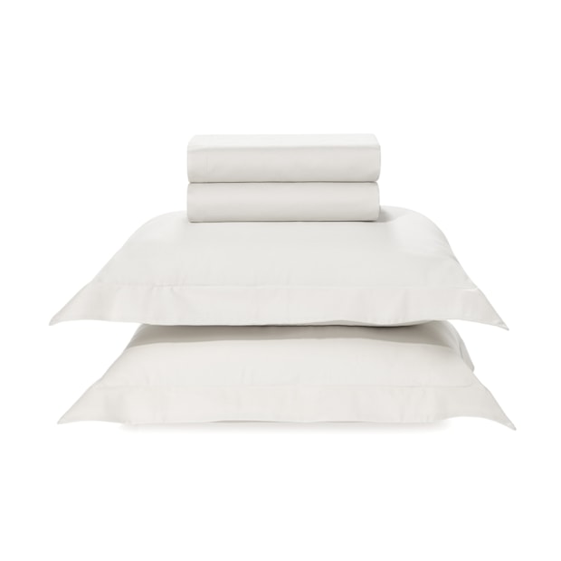 Jogo de Cama Queen Karsten Bossa 100% Algodão Egípcio Fio Penteado Cetim 300 Fios (4 Peças)
